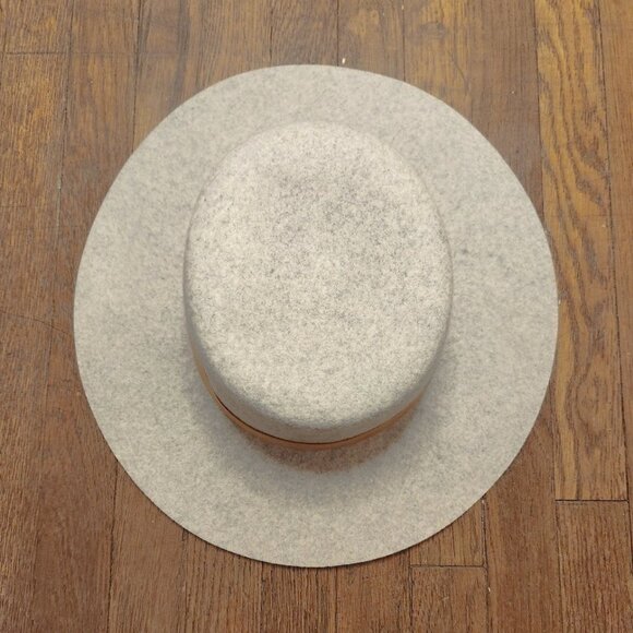 Wyeth Heather Gray Felted 100% Australian Wool River Stiff Brim Hat main image 4